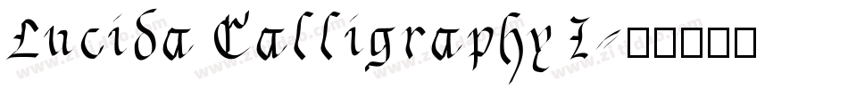 Lucida Calligraphy I字体转换